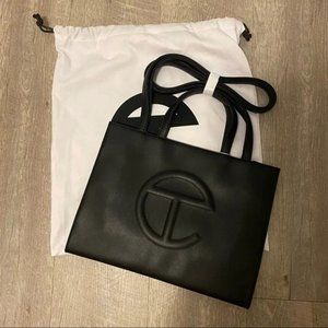 Telfar Medium Black Shopping Bag